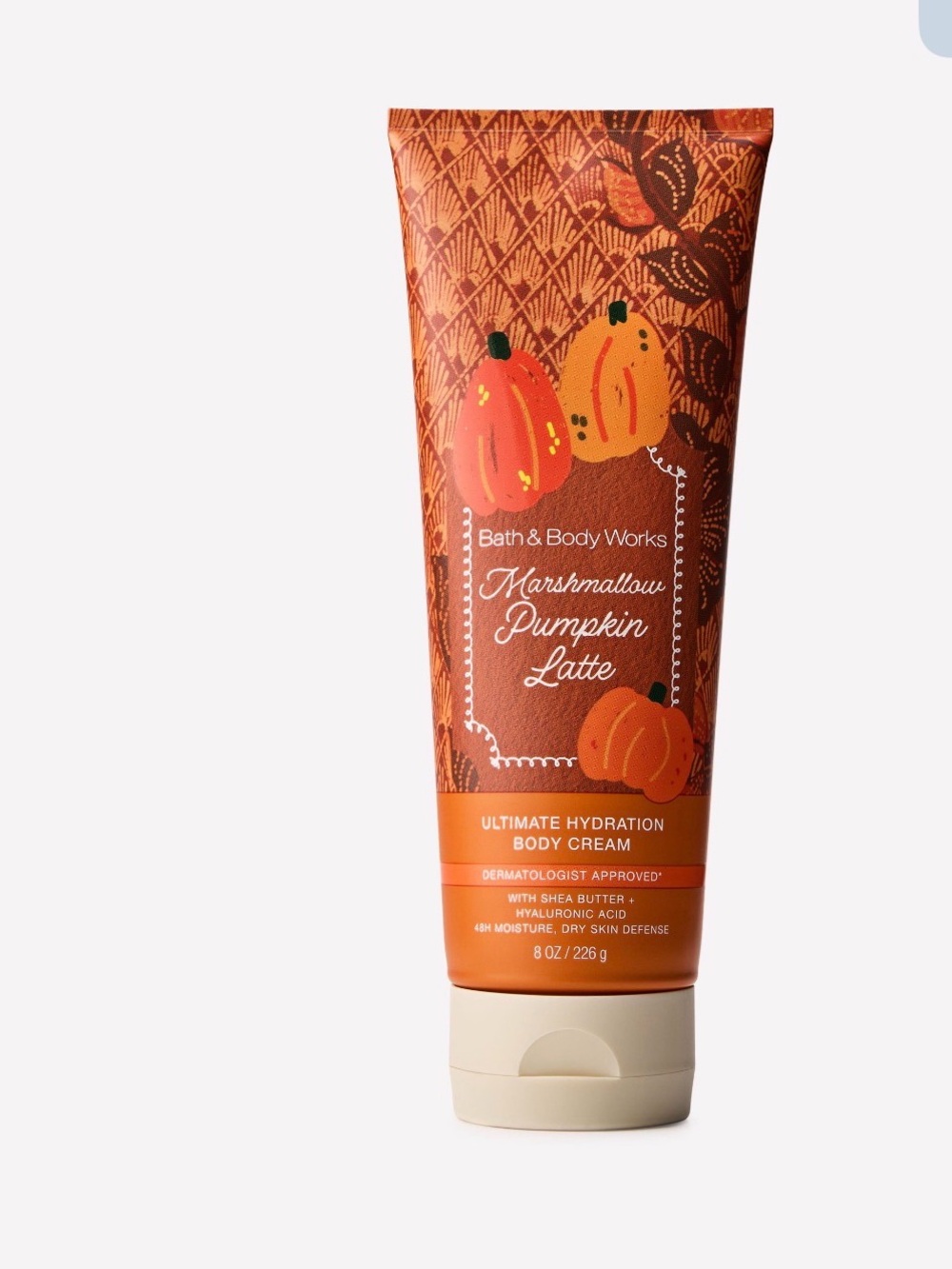Bath & Body Works Marshmallow Pumpkin Latte Body Cream - Orange & Cream